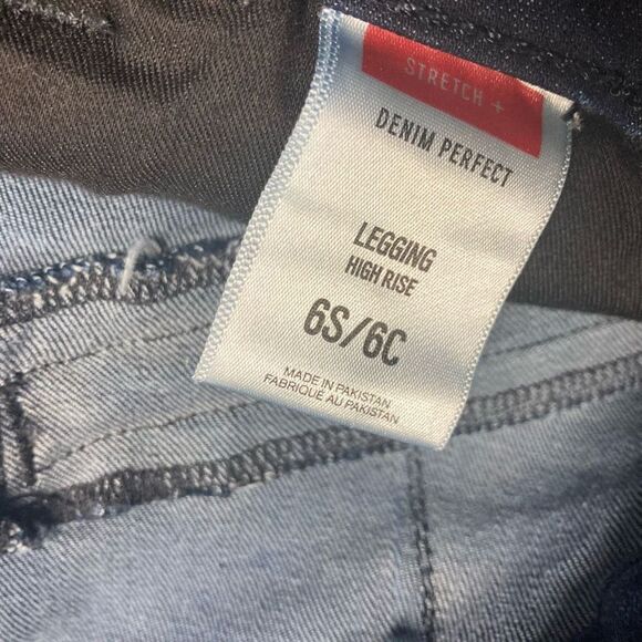 EXPRESS Women’s Dark Wash Skinny Jeans Size 6S 27” Inseam - Picture 4 of 11